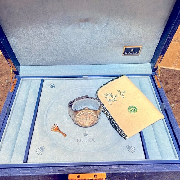 Genuine Vintage Rolex 51.00.01 Watch Jewelry Box Case & Key - Picture 3 of 11